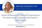 Gestión del Bienestar y la Salud en las Organizaciones. Por donde empezar y lo que de verdad importa....o debe importar
