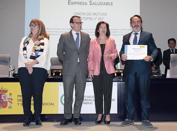 Unión de Mutuas premiada como “Empresa Saludable” por el Ministerio de Empleo