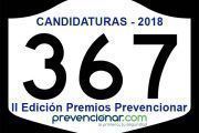Presentadas 367 candidaturas a los Premios Prevencionar 2018