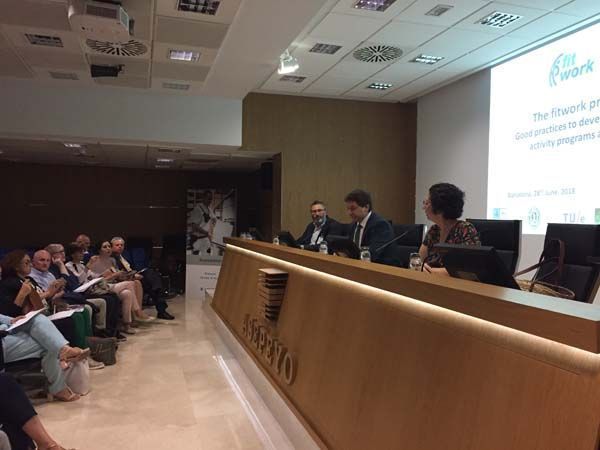El hospital Asepeyo Sant Cugat acoge el proyecto europeo Fitwork que impulsa la actividad física en el trabajo