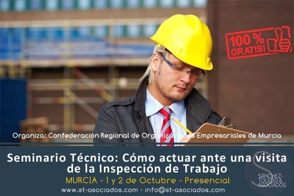 ST&Asociados impartirá seminario “Cómo actuar ante una visita de Inspección de Trabajo” para CROEM