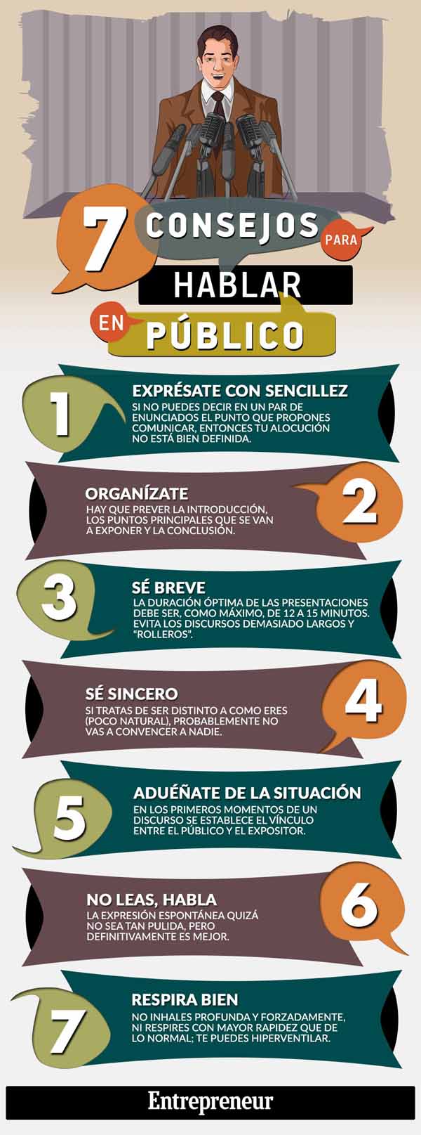 7 consejos para hablar en público