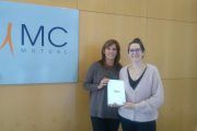 Elena Caballero ganadora de la “Tablet” de RISK XXI – Prl & Service en los II Premios Prevencionar