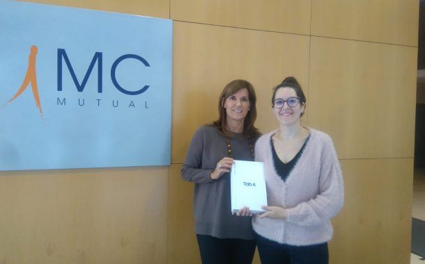 Elena Caballero ganadora de la “Tablet” de RISK XXI – Prl & Service en los II Premios Prevencionar