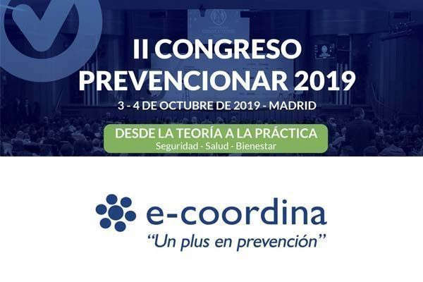 e-coordina patrocinador del II Congreso Prevencionar 2019
