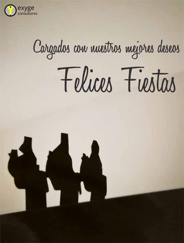 Cargados con nuestros mejores deseos. Felices Fiestas - Exyge Consultores