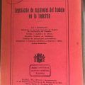Legislación de Accidentes de Trabajo en la Industria - 1933