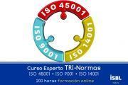 Curso Online: Experto TRI Normas: ISO 45001 + ISO 9001 + ISO 14001
