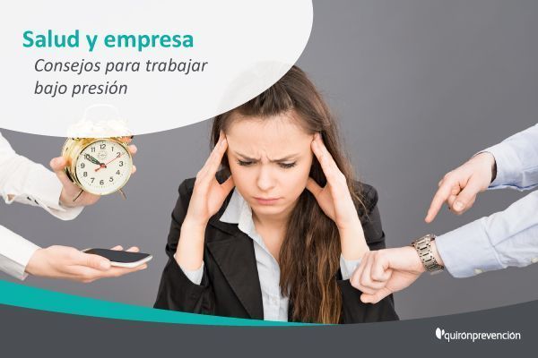 ¿Hasta qué punto es saludable trabajar bajo presión?
