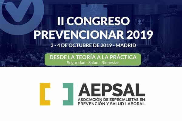 AEPSAL tendrá un STAND en el II Congreso Prevencionar