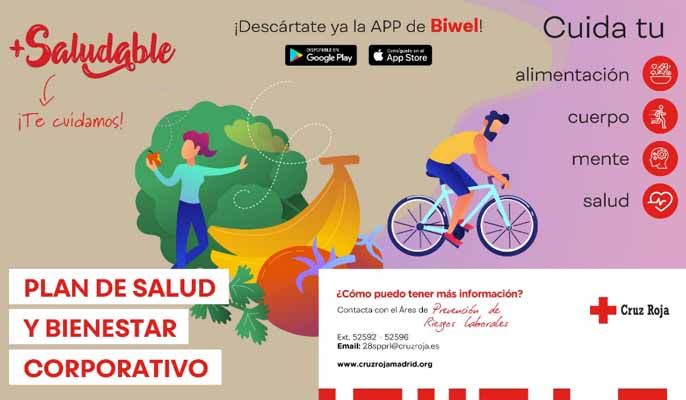 Cruz Roja Madrid inicia el programa +Saludable a través de la plataforma Biwel