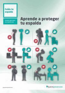 Infografia manipulación de cargas Quironprevención