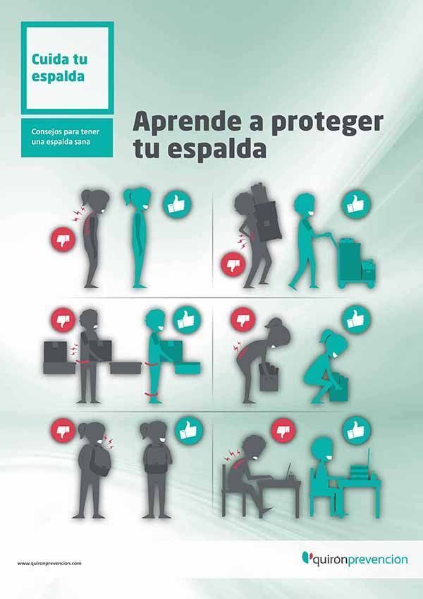 Infografía: Aprende a proteger tu espalda