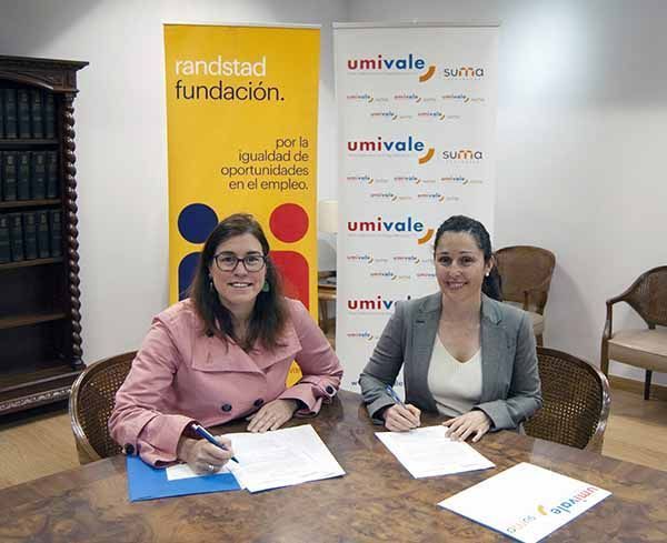 Randstad y umivale firman un convenio para favorecer la inclusión de trabajadores con discapacidad