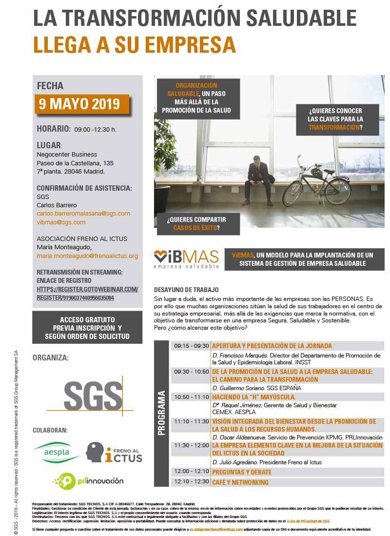 Desayuno de Trabajo 'La transformación saludable llega a su empresa'