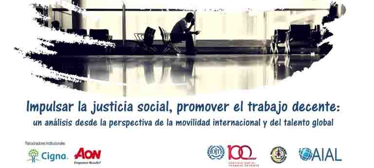 Jornada: Impulsar la justicia social, promover el trabajo decente