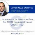 UN ESQUEMA DE APROXIMACIÓN A ISO 45001 Y COMPARATIVA CON OHSAS 18001