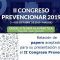 Relación de papers aceptados para su presentación oficial en el II Congreso Prevencionar