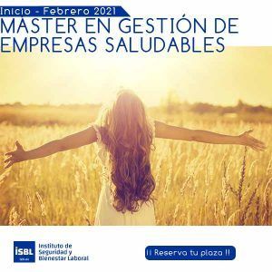 MÁSTER EN GESTIÓN DE EMPRESAS SALUDABLES
