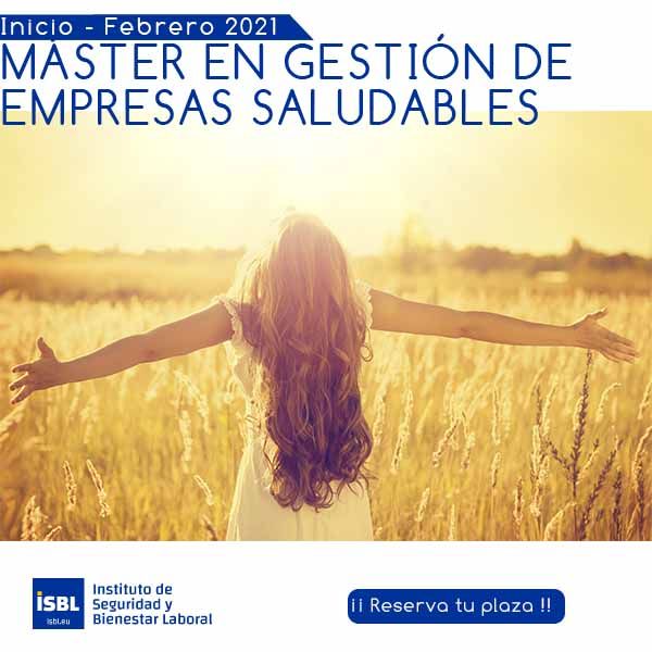 MÁSTER EN GESTIÓN DE EMPRESAS SALUDABLES