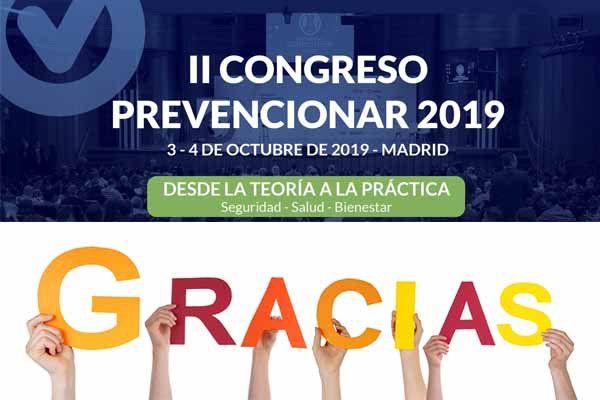 Finaliza con éxito el II Congreso Prevencionar