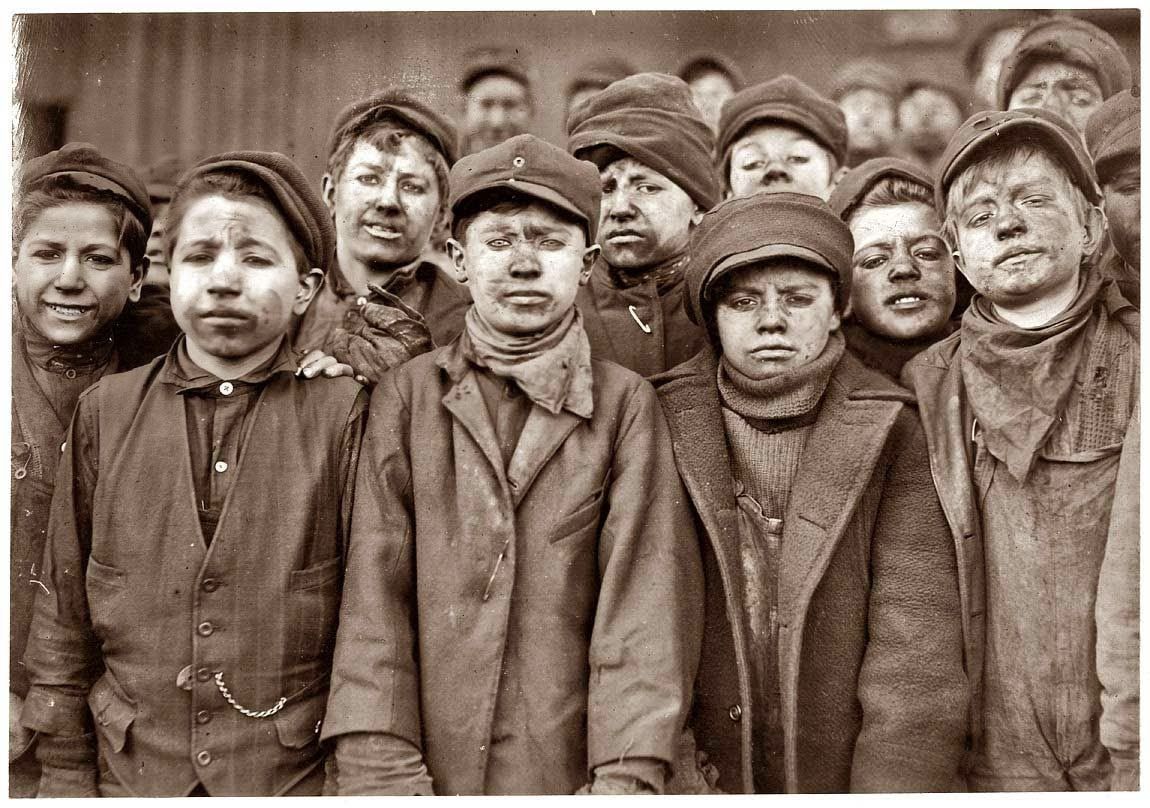 Fotos de Niños Trabajadores que cambiaron Leyes