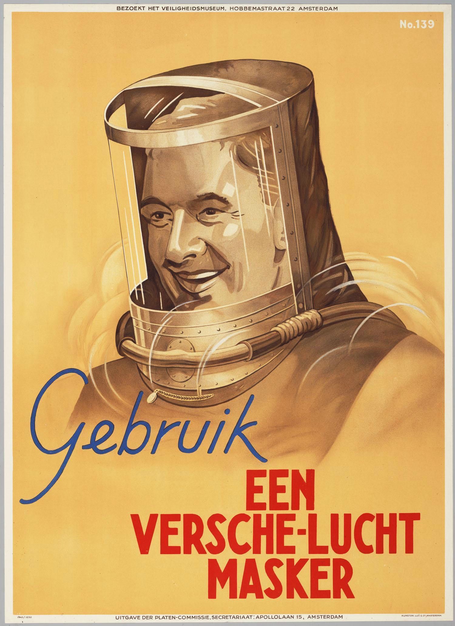 Colección posters antiguos de riesgos laborales de Holanda (II)