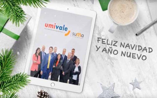 umivale te desea Feliz Navidad y próspero Año Nuevo