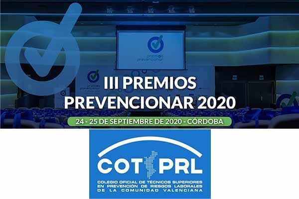 El Colegio Oficial de Técnicos Superiores en PRL de Valencia se suma a los Premios Prevencionar 2020