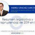 Resumen legislativo y jurisprudencial de 2019 en PRL