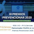 RISK XXI – Prl & Services Patrocinador PLATA de los Premios Prevencionar 2020