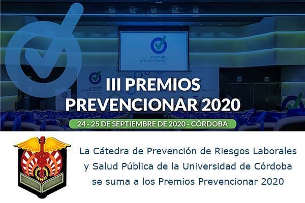 La Cátedra de PRL y Salud Pública de la UCO se suma a los Premios Prevencionar 2020