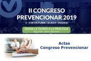 Actas del II Congreso Prevencionar 2019