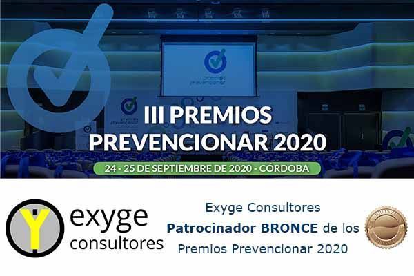 exYge Consultores Patrocinador BRONCE de los Premios Prevencionar 2020