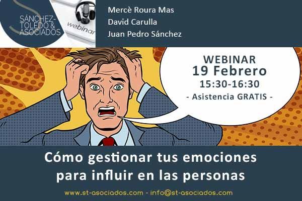 WEBINAR: Cómo gestionar tus emociones para influir en las personas #Gratis