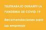 Teletrabajo y confinamiento: las claves para realizar el trabajo a distancia de forma segura y saludable