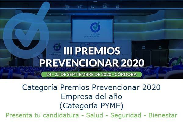 Premios Prevencionar 2020: ¿te gustaría ser la PYME del año? - Presenta tu candidatura