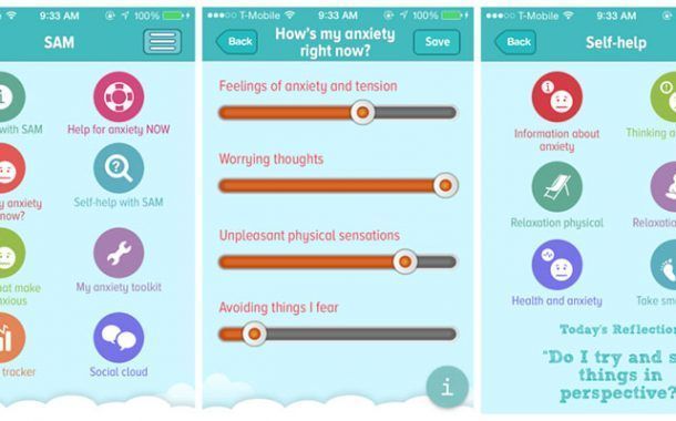 SAM (Self-help Anxiety Management) App para controlar la ansiedad
