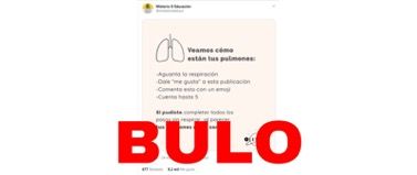 Si aguantas la respiración 5 segundos no tienes COVID-19