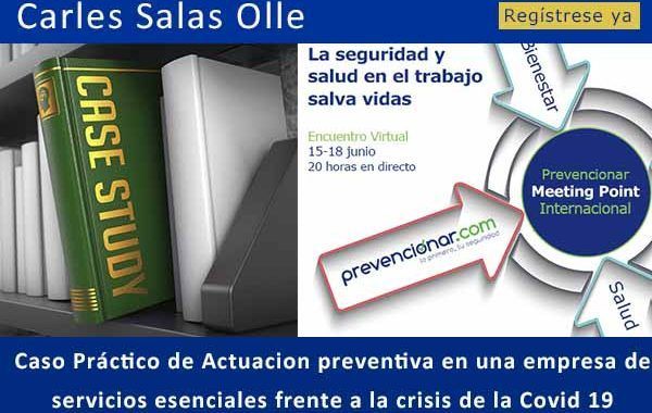 Caso práctico de actuación en una empresa de servicios esenciales frente al COVID-19 #webinar