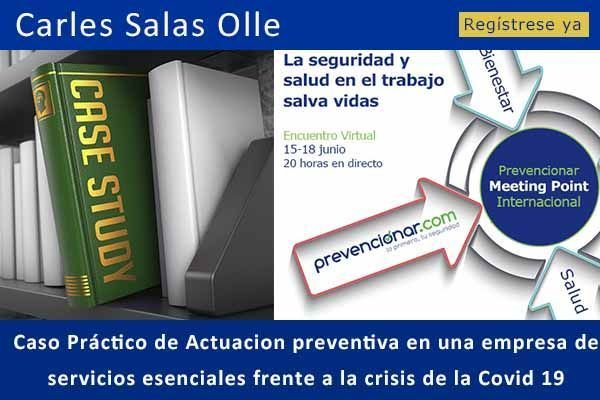 Caso práctico de actuación en una empresa de servicios esenciales frente al COVID-19 #webinar