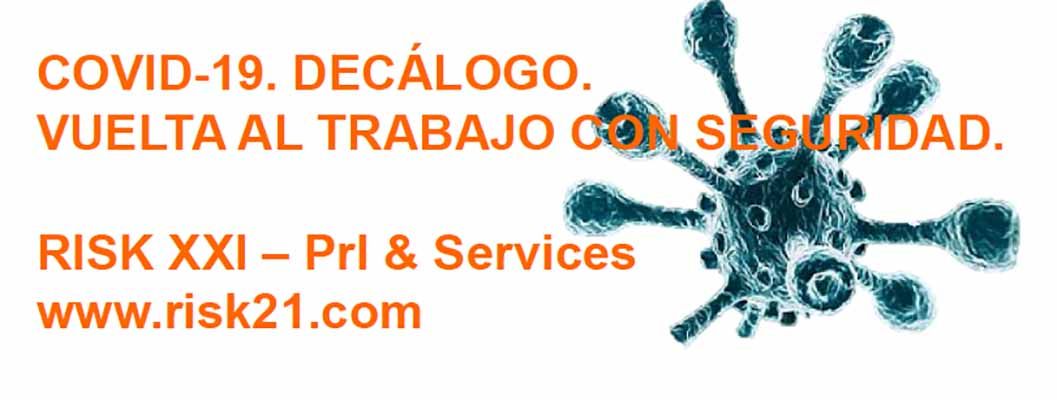 Covid-19 Decálogo para la vuelta al trabajo con seguridad