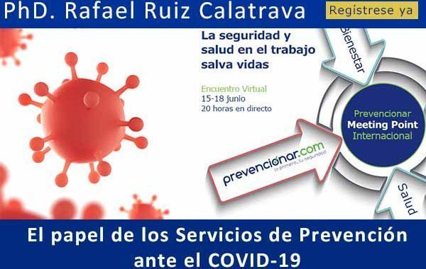 El papel de los Servicios de Prevención ante el COVID-19