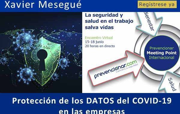 Protección de los DATOS del COVID-19 en las empresas	#webinar