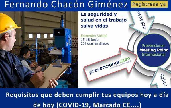 Requisitos que deben cumplir tus equipos hoy a día de hoy (COVID-19, Marcado CE....) #webinar