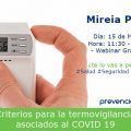 Criterios para la termovigilancia asociados al COVID 19