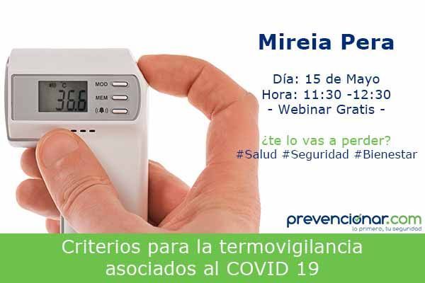 Criterios para la termovigilancia asociados al COVID 19