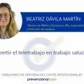Convertir el teletrabajo en trabajo saludable