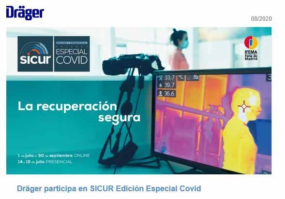 Dräger expositor en SICUR Edición Especial Covid