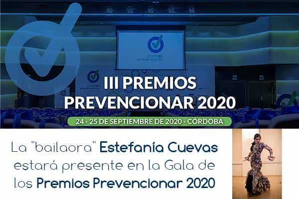 La "bailaora" Estefanía Cuevas estará presente en la Gala de los Premios Prevencionar 2020